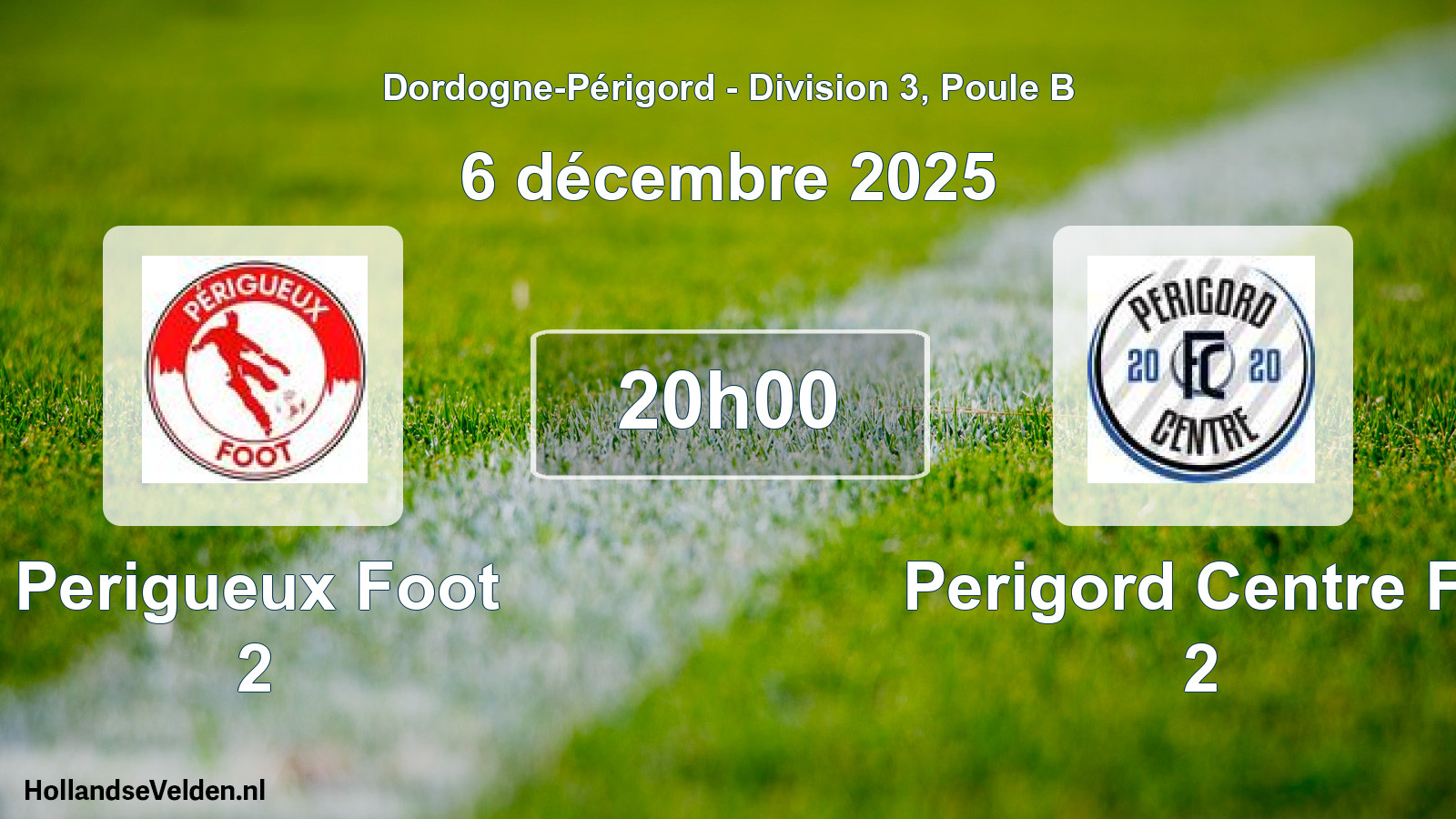 Scheduled Match: Perigueux Foot 2 - Perigord Centre Fc 2 (6 December 2025)
