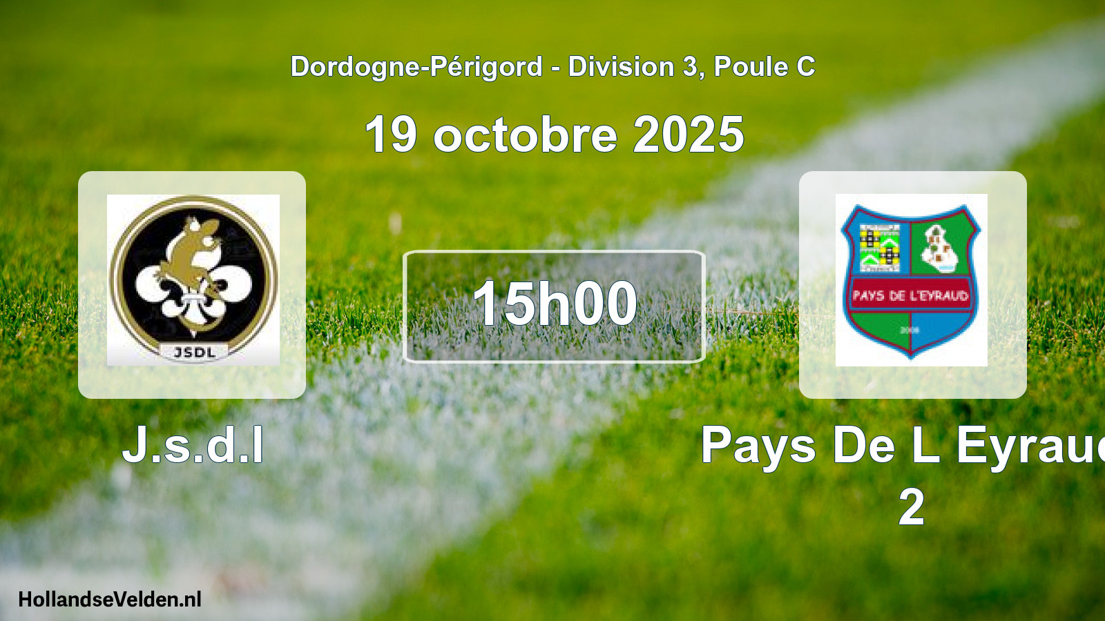 Geplande wedstrijd: J.s.d.l - Pays De L Eyraud 2 (19 oktober 2025)