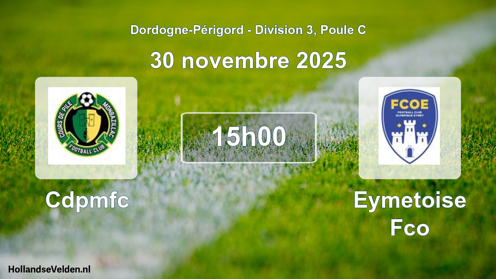 Scheduled Match: Cdpmfc - Eymetoise Fco (30 November 2025)