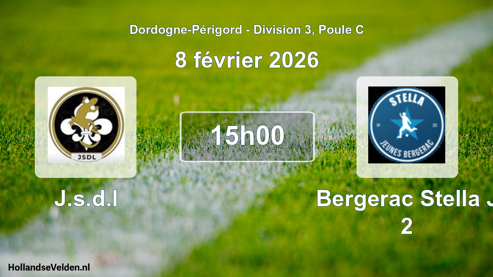 Scheduled Match: J.s.d.l - Bergerac Stella J 2 (8 February 2026)