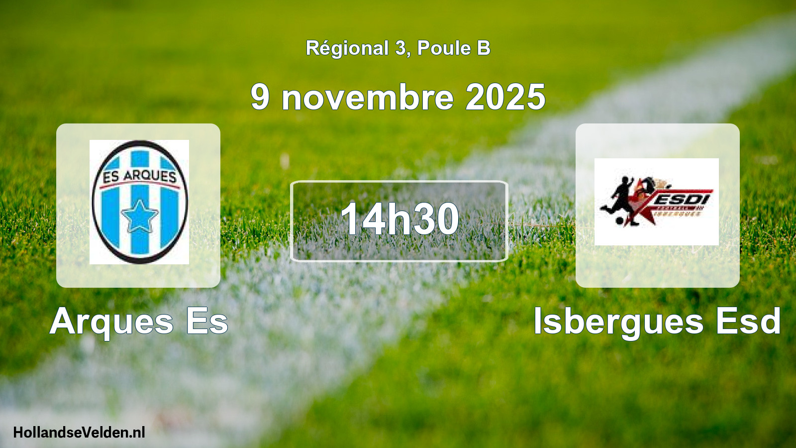 Scheduled Match: Arques Es - Isbergues Esd (9 November 2025)