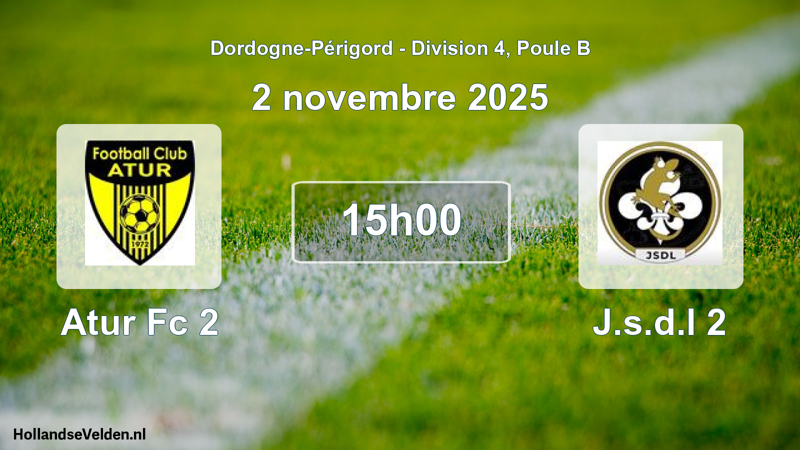 Geplande wedstrijd: Atur Fc 2 - J.s.d.l 2 (2 novembre 2025)