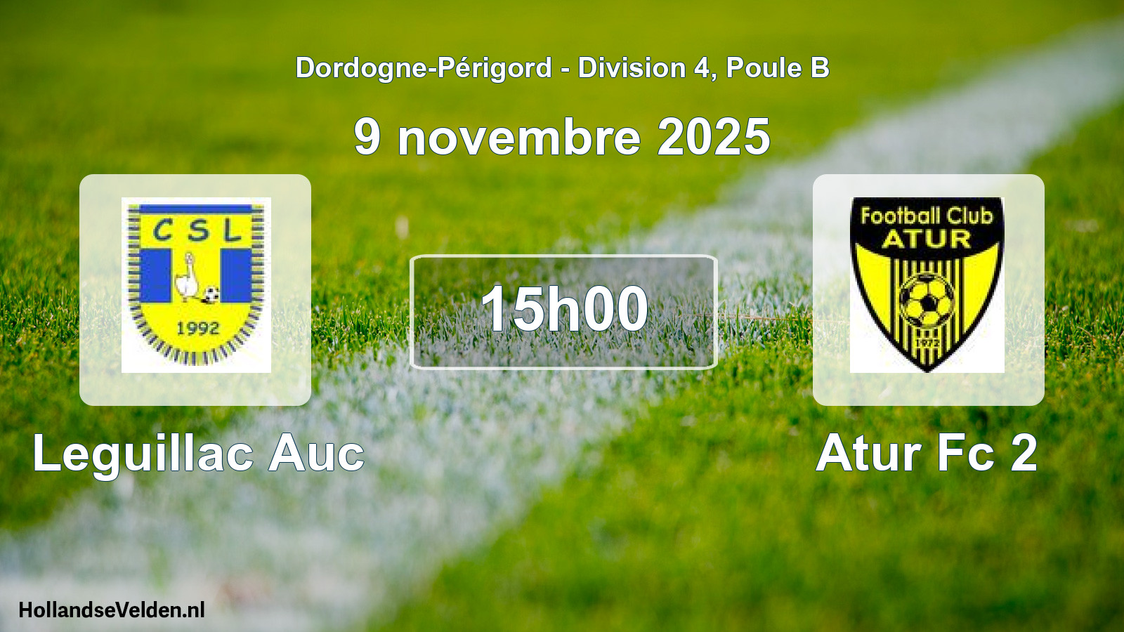 Geplande wedstrijd: Leguillac Auc - Atur Fc 2 (9 novembre 2025)