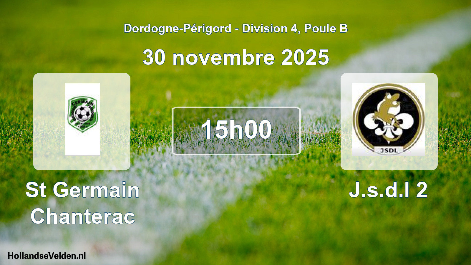 Geplande wedstrijd: St Germain Chanterac - J.s.d.l 2 (30 novembre 2025)