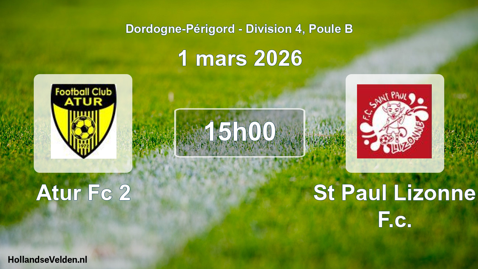 Scheduled Match: Atur Fc 2 - St Paul Lizonne F.c. (1 March 2026)