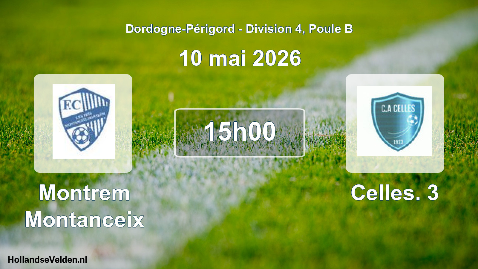 Scheduled Match: Montrem Montanceix - Celles. 3 (10 May 2026)