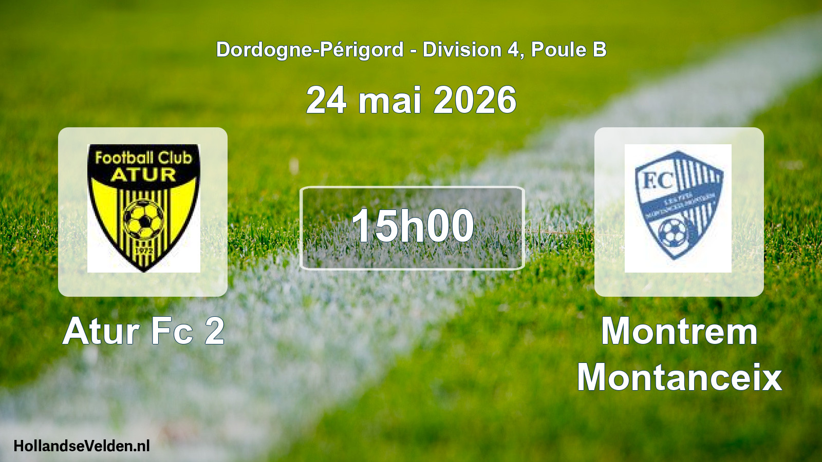Scheduled Match: Atur Fc 2 - Montrem Montanceix (24 May 2026)