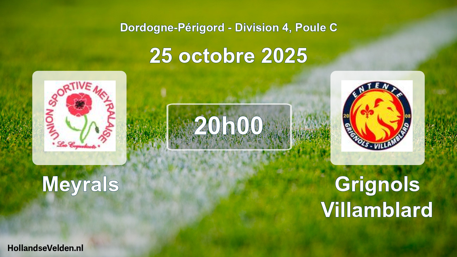Scheduled Match: Meyrals - Grignols Villamblard (25 October 2025)