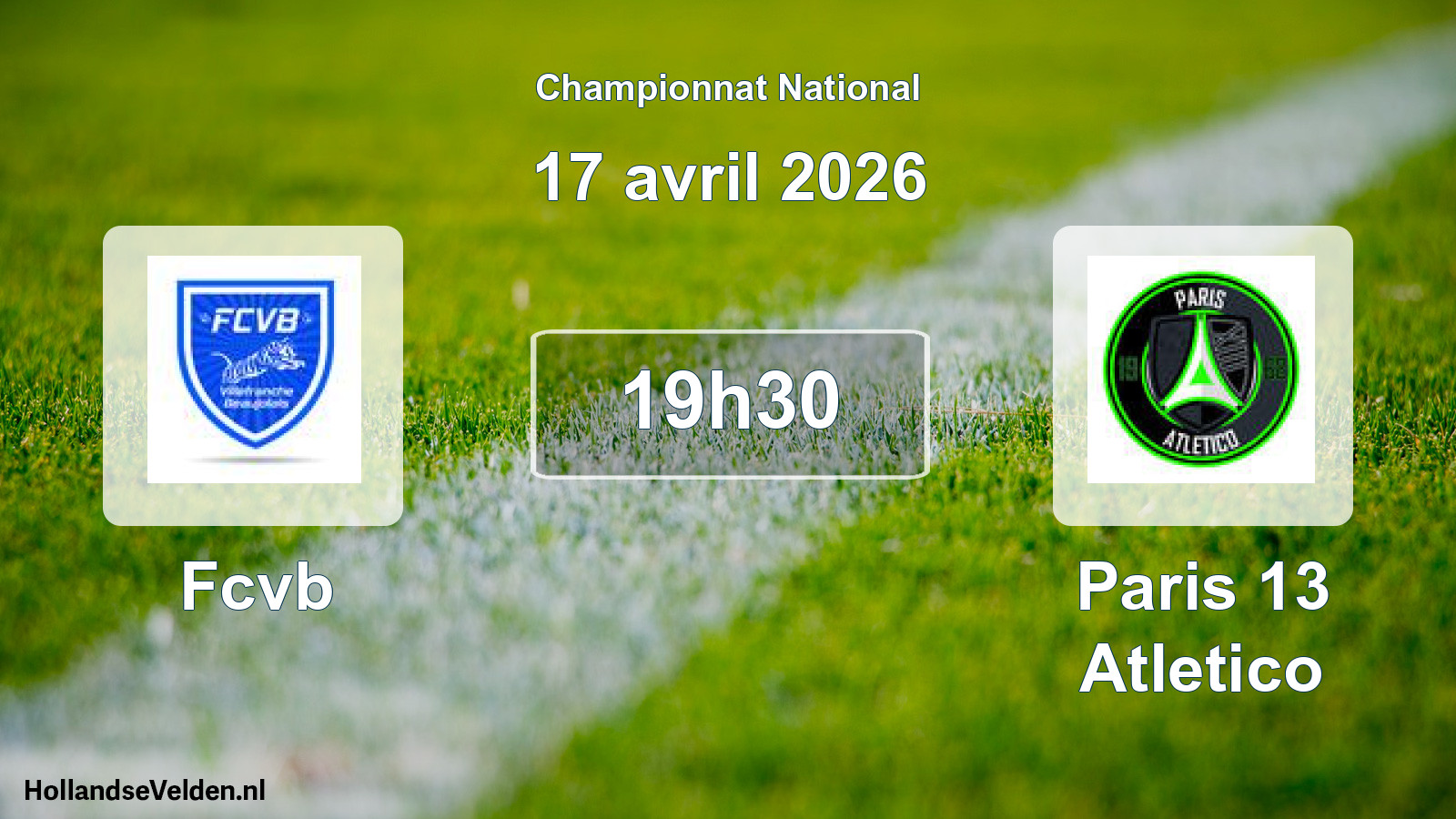 Scheduled Match: Fcvb - Paris 13 Atletico (17 April 2026)