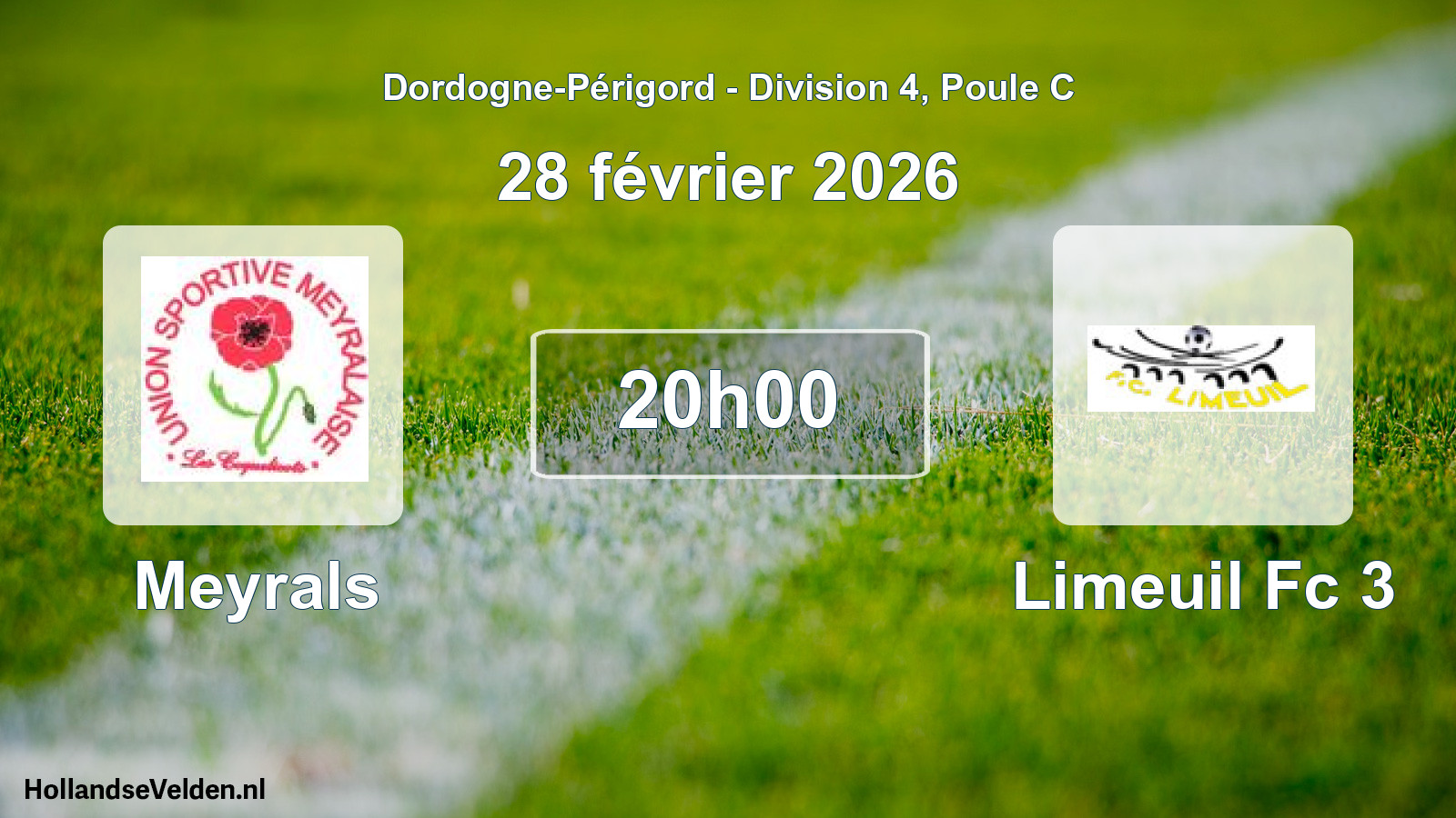 Scheduled Match: Meyrals - Limeuil Fc 3 (28 February 2026)