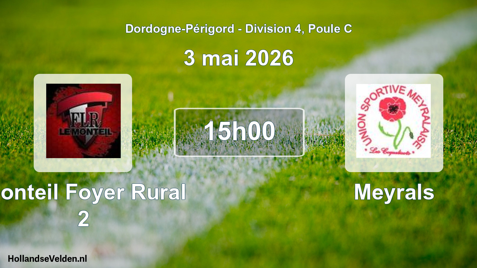 Scheduled Match: Monteil Foyer Rural 2 - Meyrals (3 May 2026)