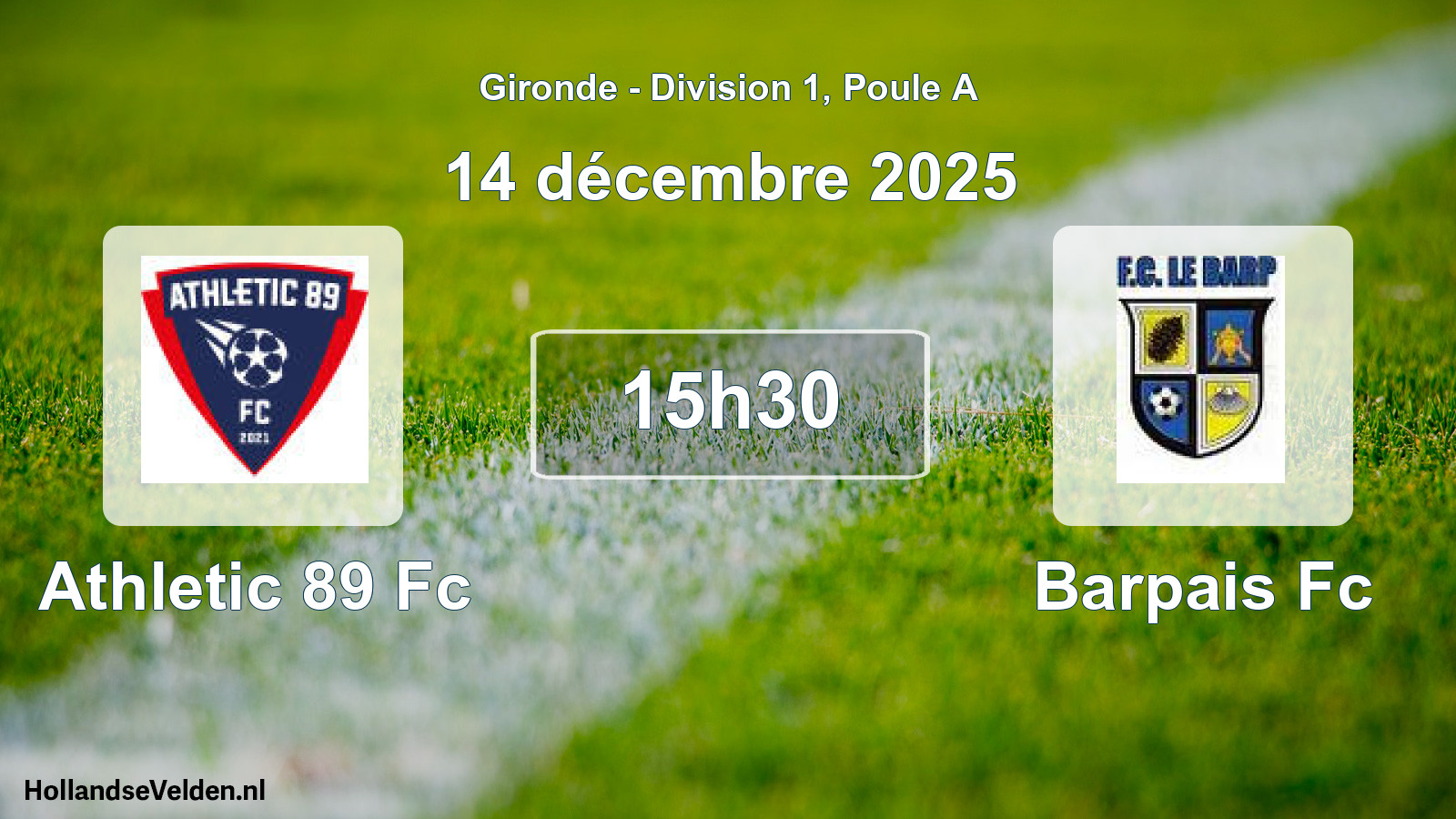 Scheduled Match: Athletic 89 Fc - Barpais Fc (14 December 2025)