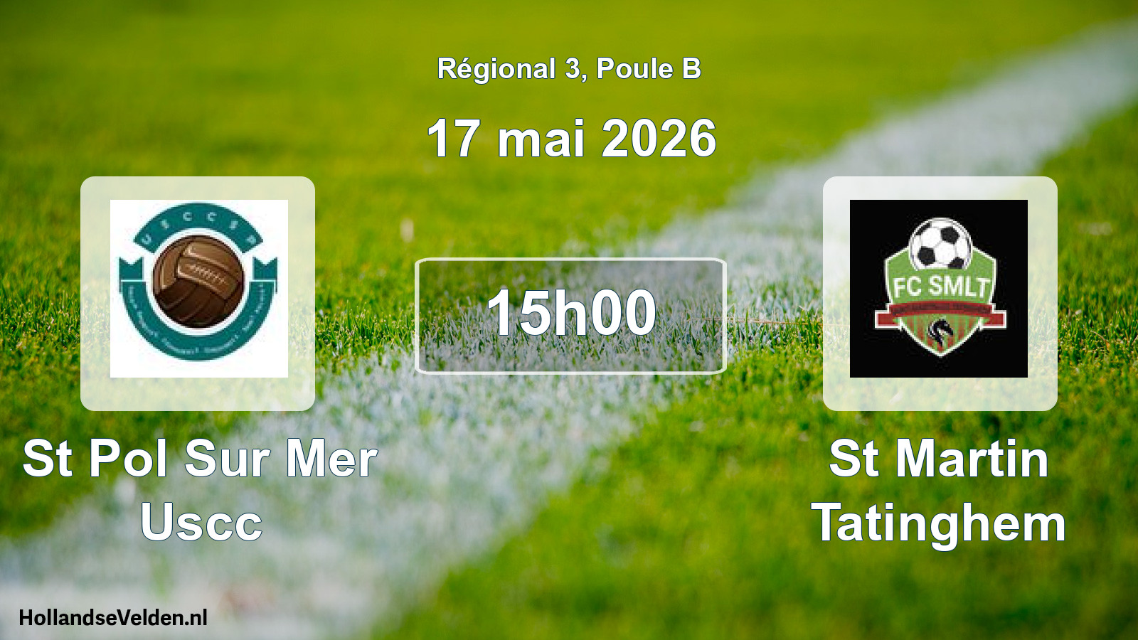 Geplande wedstrijd: St Pol Sur Mer Uscc - St Martin Tatinghem (17 mei 2026)