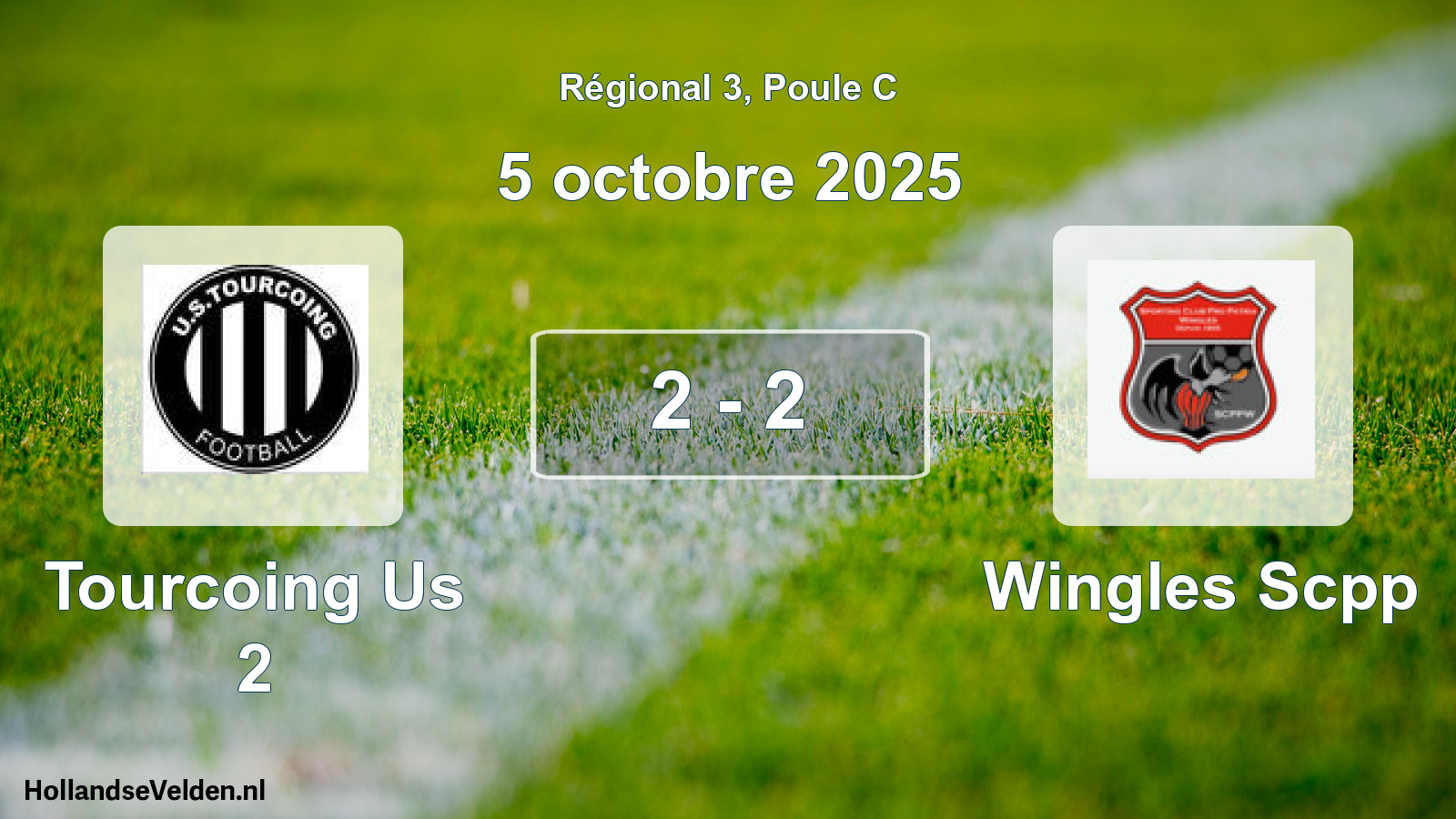 Total number of matches played: Tourcoing Us 2 - Wingles Scpp 2 - 2 (5 October 2025)