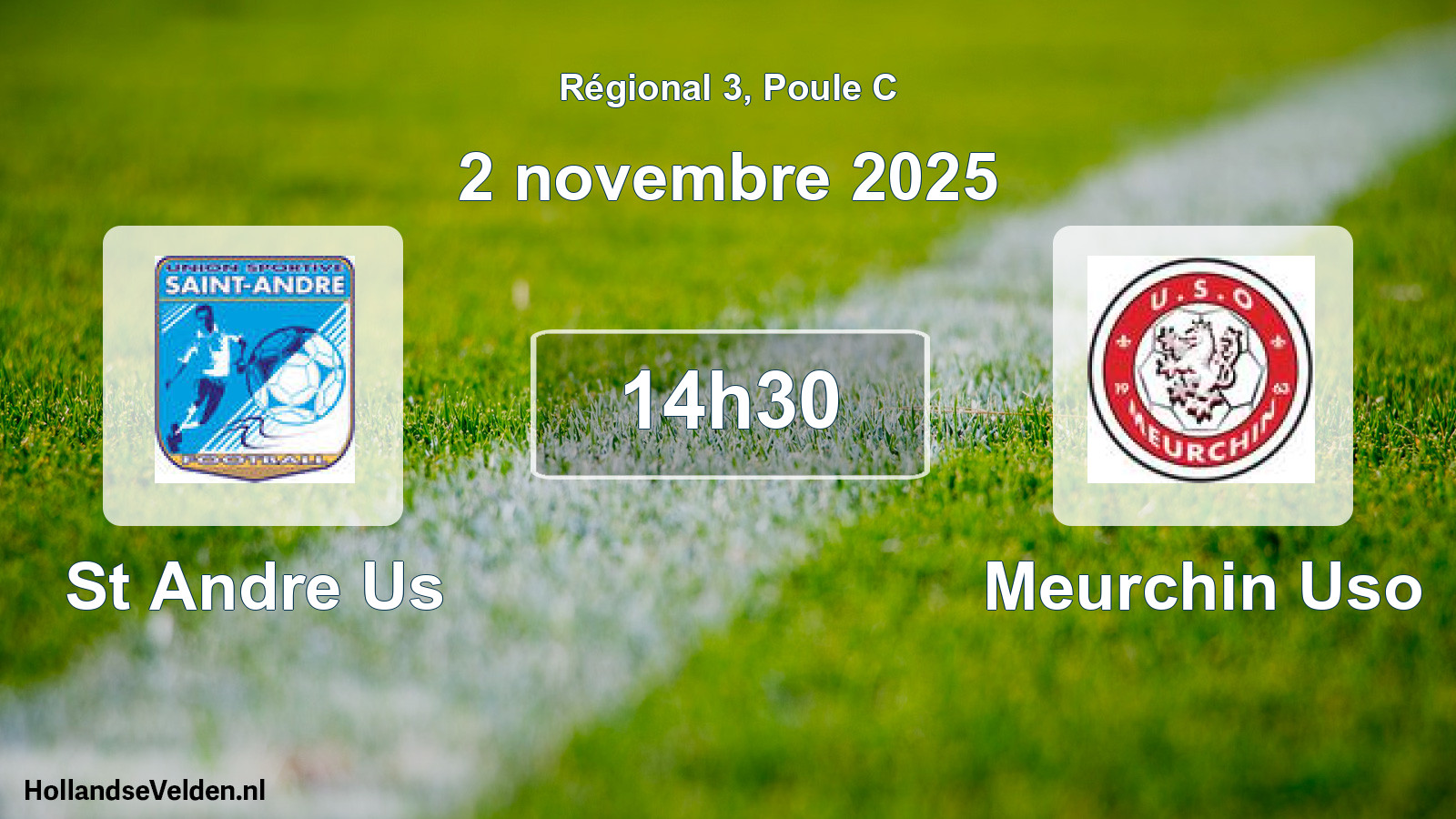 Scheduled Match: St Andre Us - Meurchin Uso (2 November 2025)