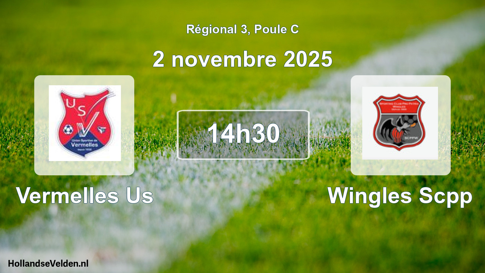 Scheduled Match: Vermelles Us - Wingles Scpp (2 November 2025)
