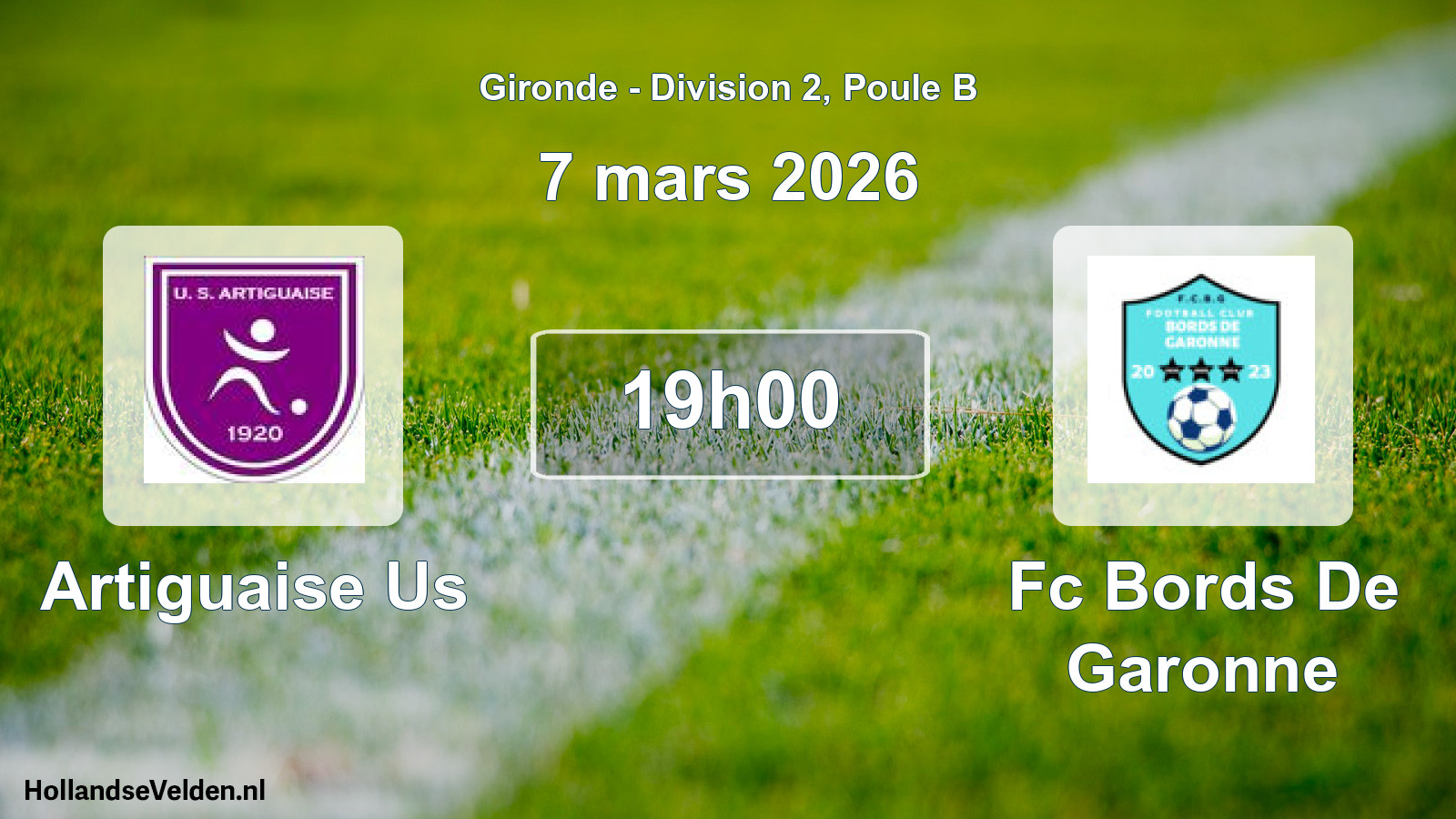 Scheduled Match: Artiguaise Us - Fc Bords De Garonne (7 March 2026)