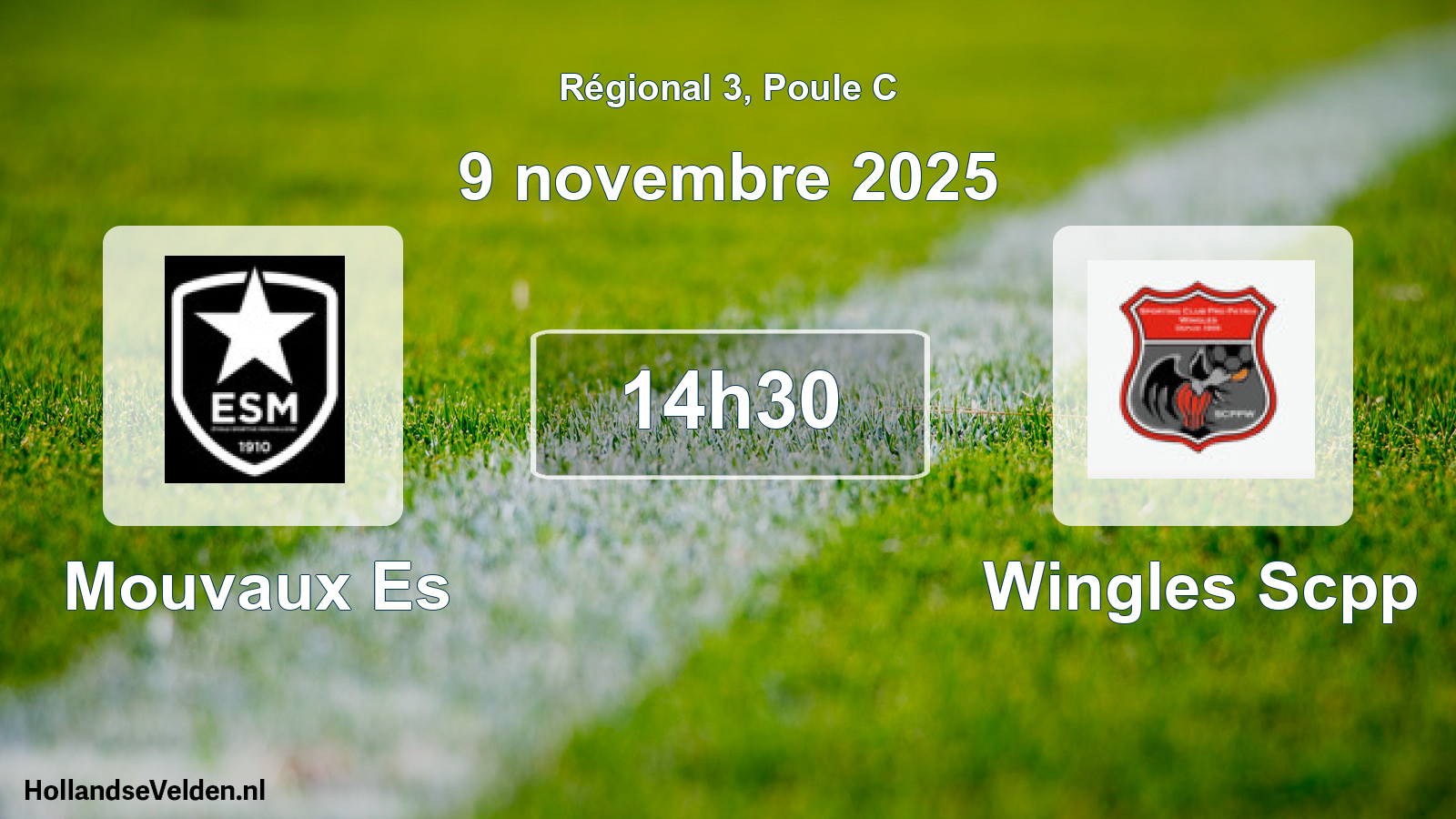 Scheduled Match: Mouvaux Es - Wingles Scpp (9 November 2025)