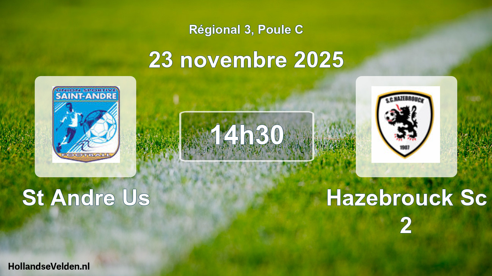 Scheduled Match: St Andre Us - Hazebrouck Sc 2 (23 November 2025)