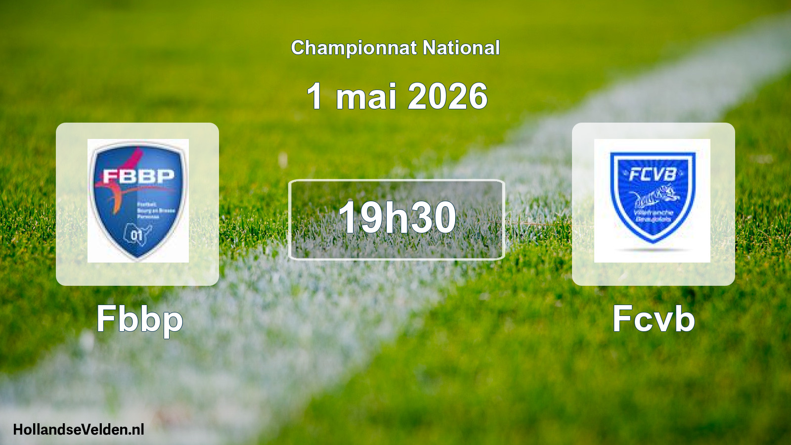 Geplande wedstrijd: Fbbp - Fcvb (1 mai 2026)