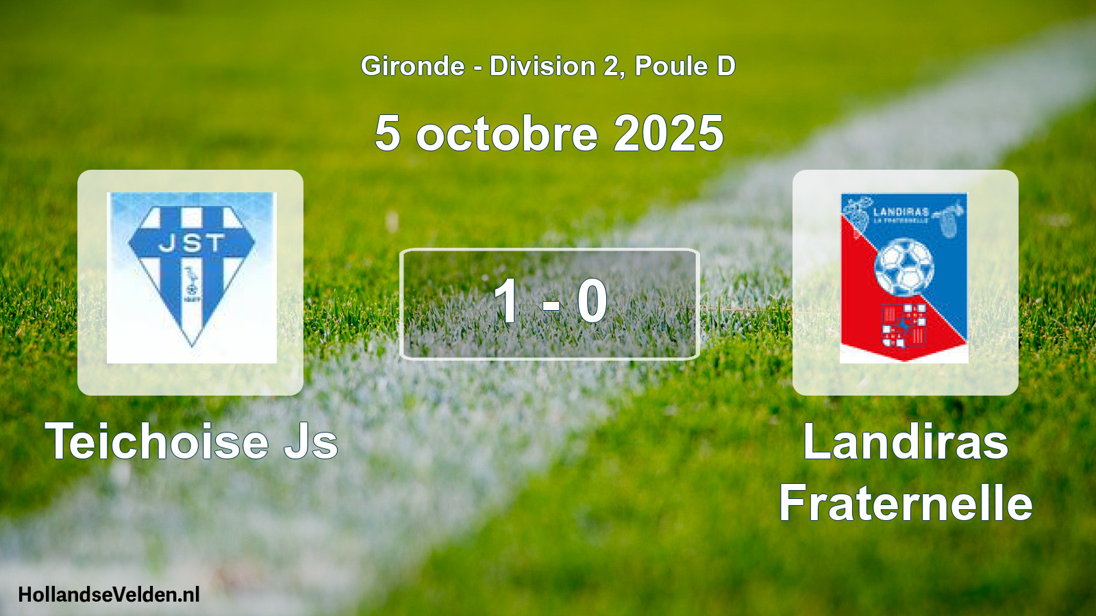 Gespeelde wedstrijd: Teichoise Js - Landiras Fraternelle 1 - 0 (5 oktober 2025)
