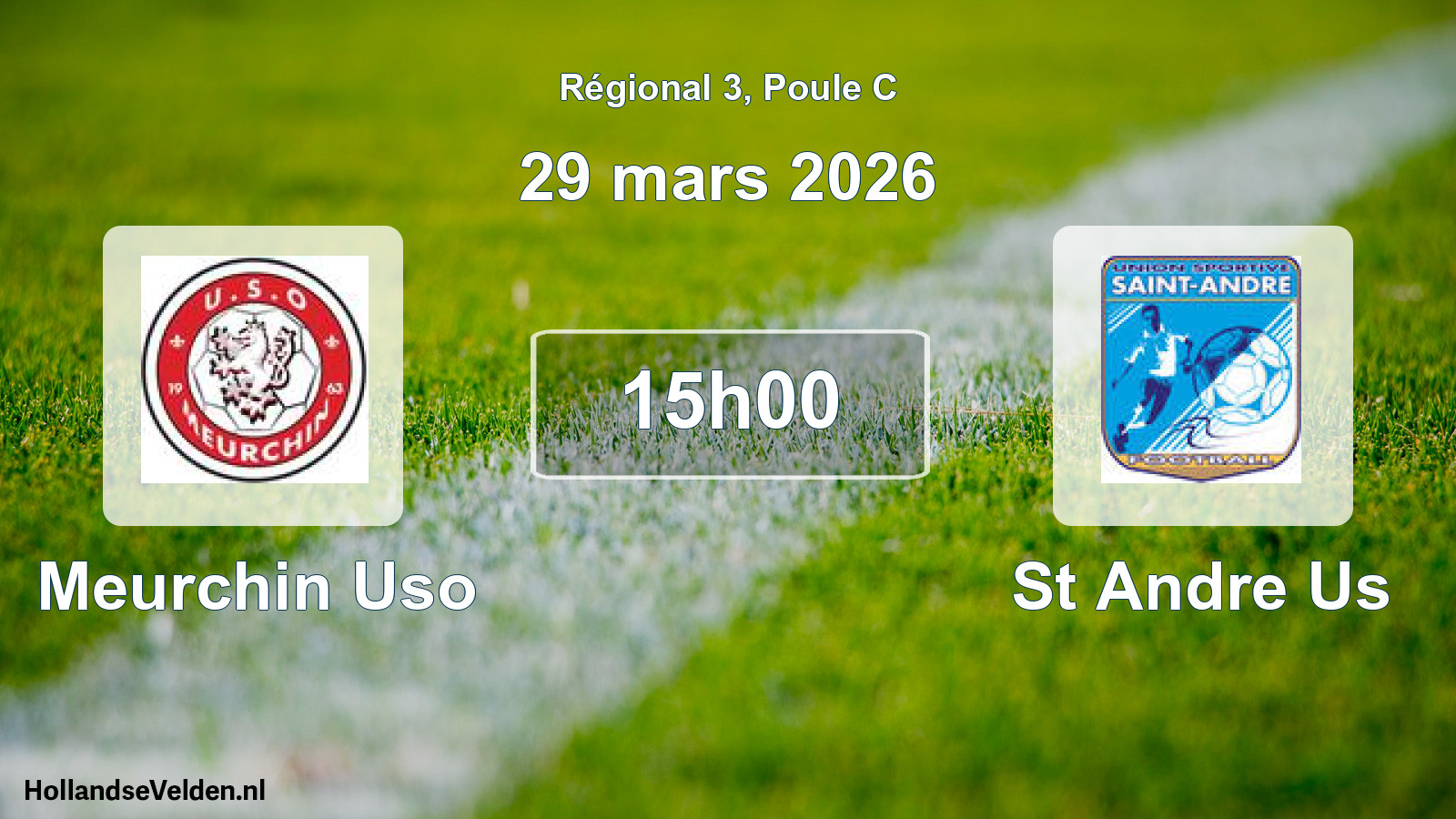 Geplande wedstrijd: Meurchin Uso - St Andre Us (29 maart 2026)