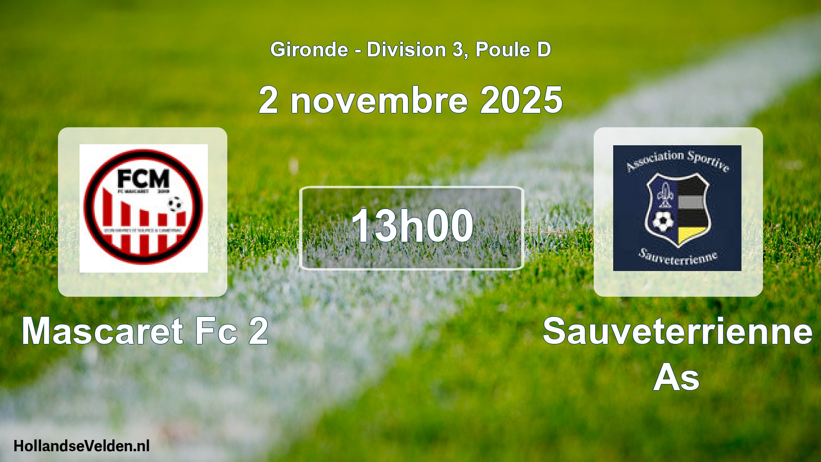 Scheduled Match: Mascaret Fc 2 - Sauveterrienne As (2 November 2025)