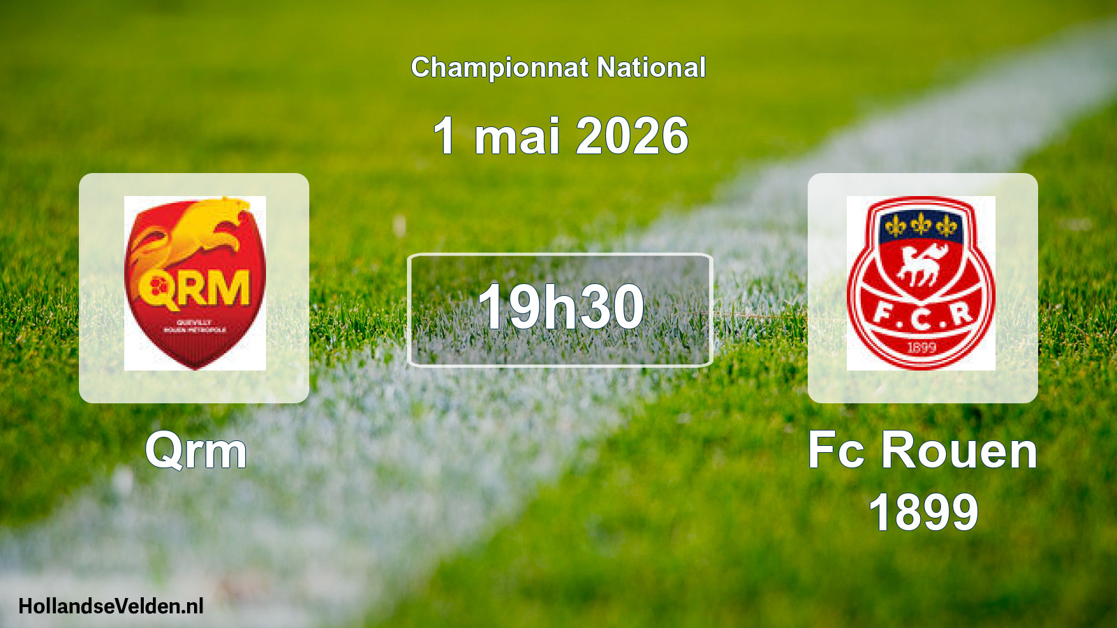 Geplande wedstrijd: Qrm - Fc Rouen 1899 (1 mei 2026)