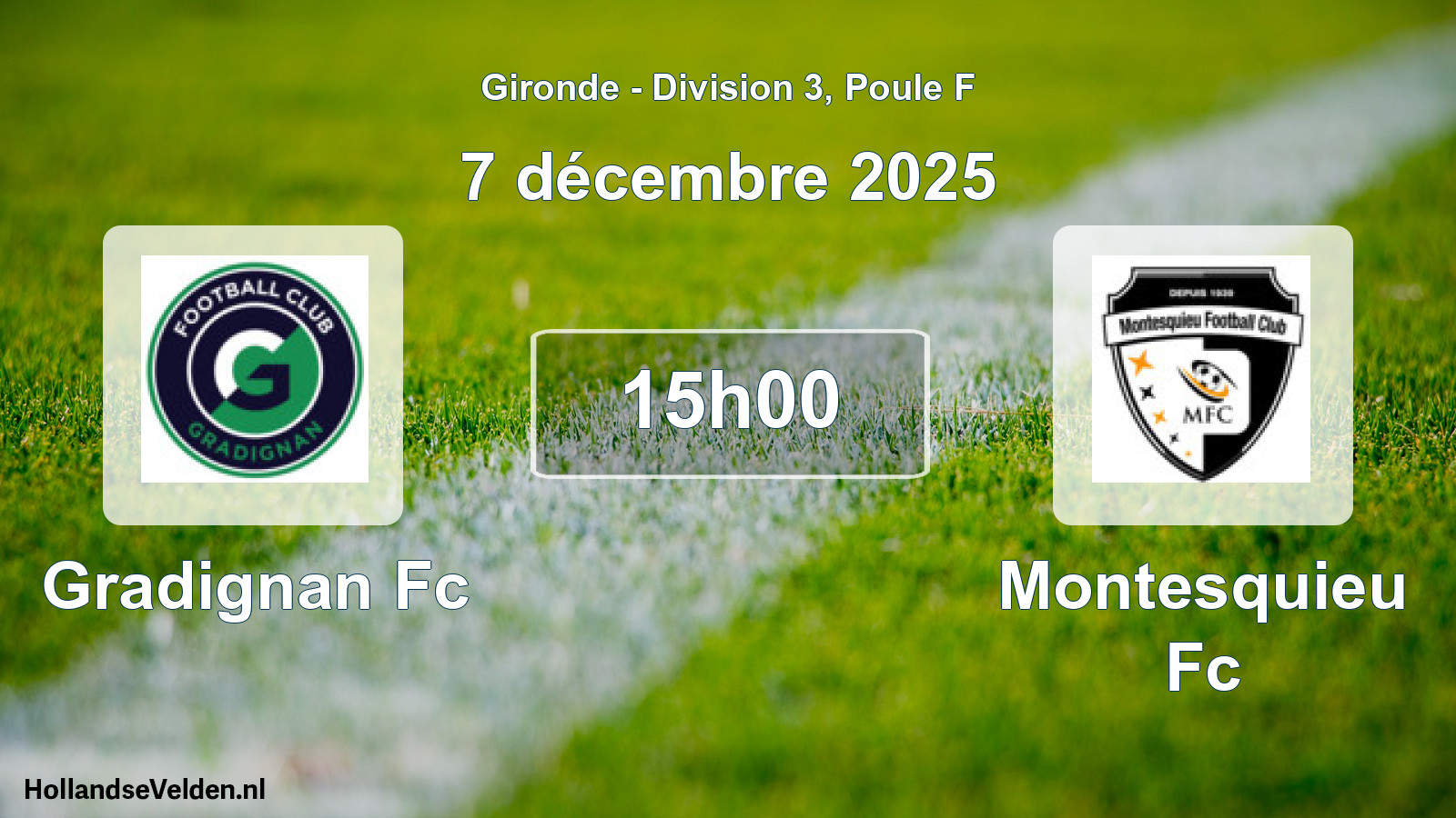Scheduled Match: Gradignan Fc - Montesquieu Fc (7 December 2025)
