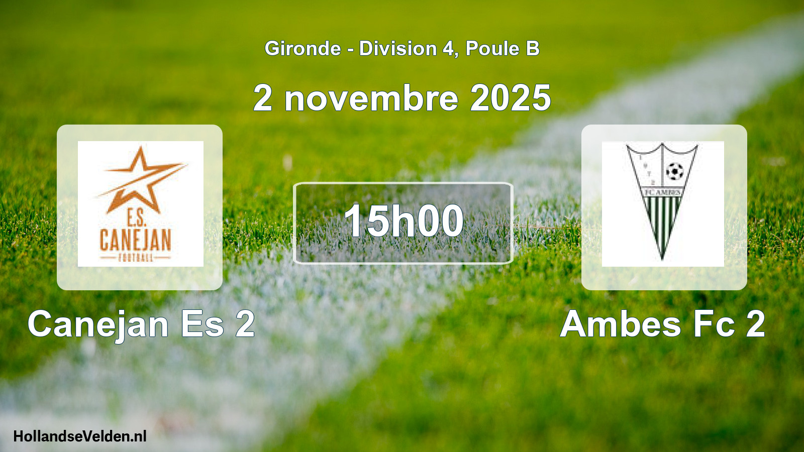 Scheduled Match: Canejan Es 2 - Ambes Fc 2 (2 November 2025)