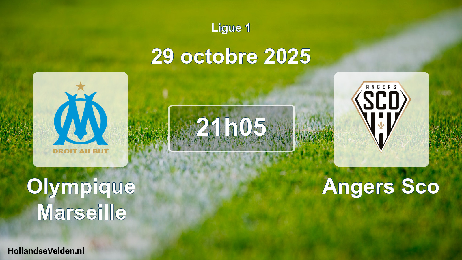 Scheduled Match: Olympique Marseille - Angers Sco (29 October 2025)