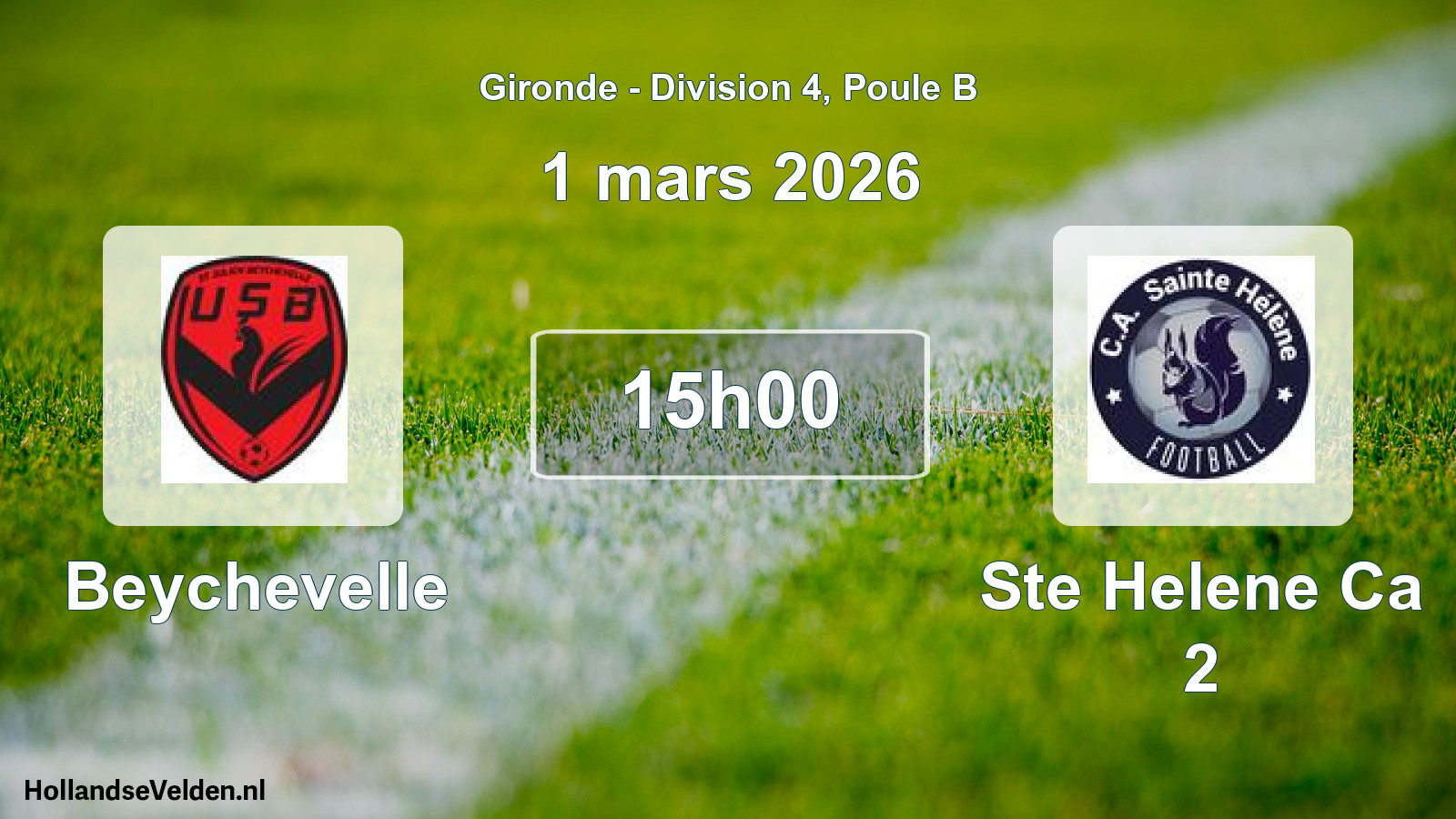 Scheduled Match: Beychevelle - Ste Helene Ca 2 (1 March 2026)