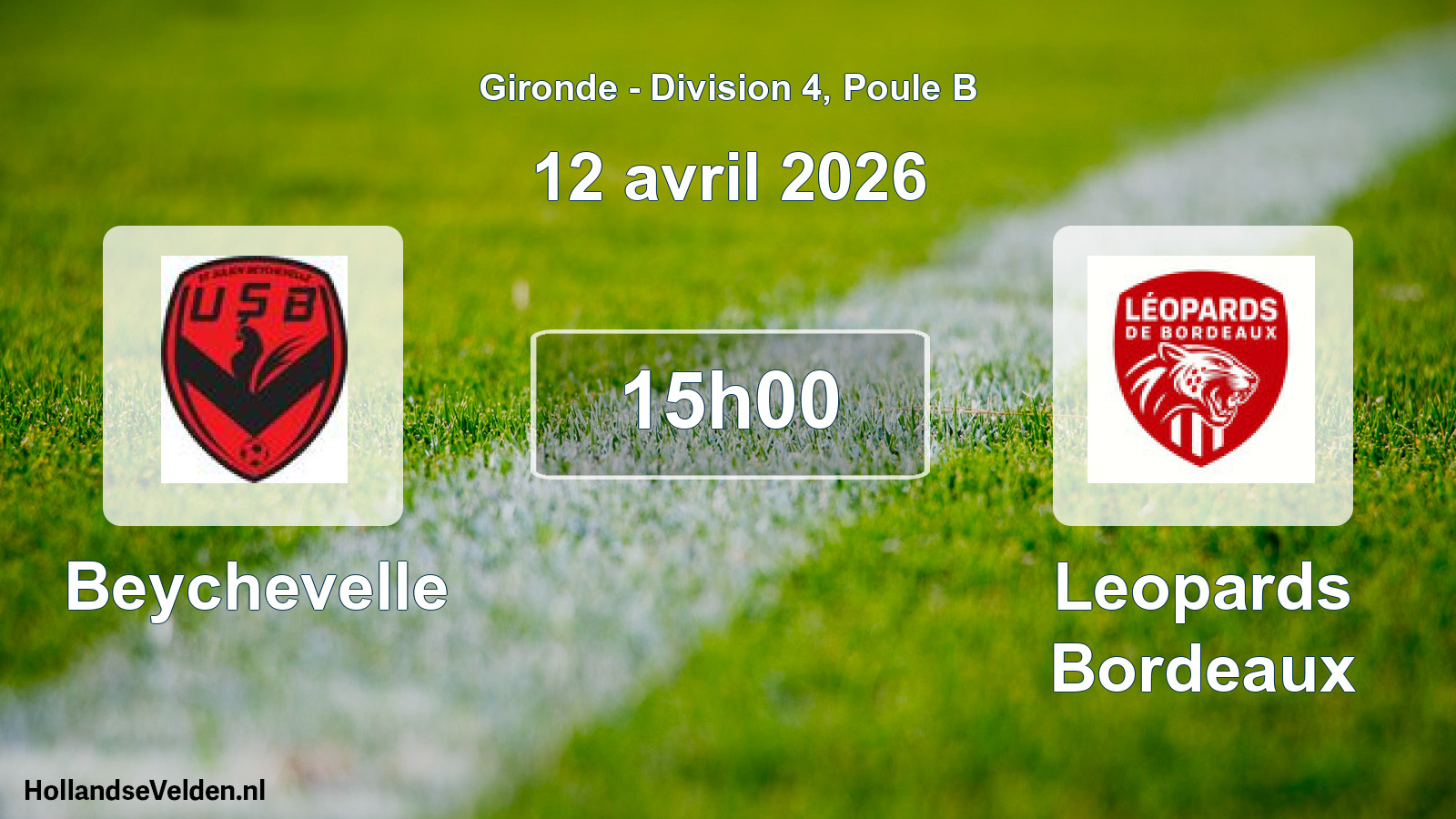 Scheduled Match: Beychevelle - Leopards Bordeaux (12 April 2026)