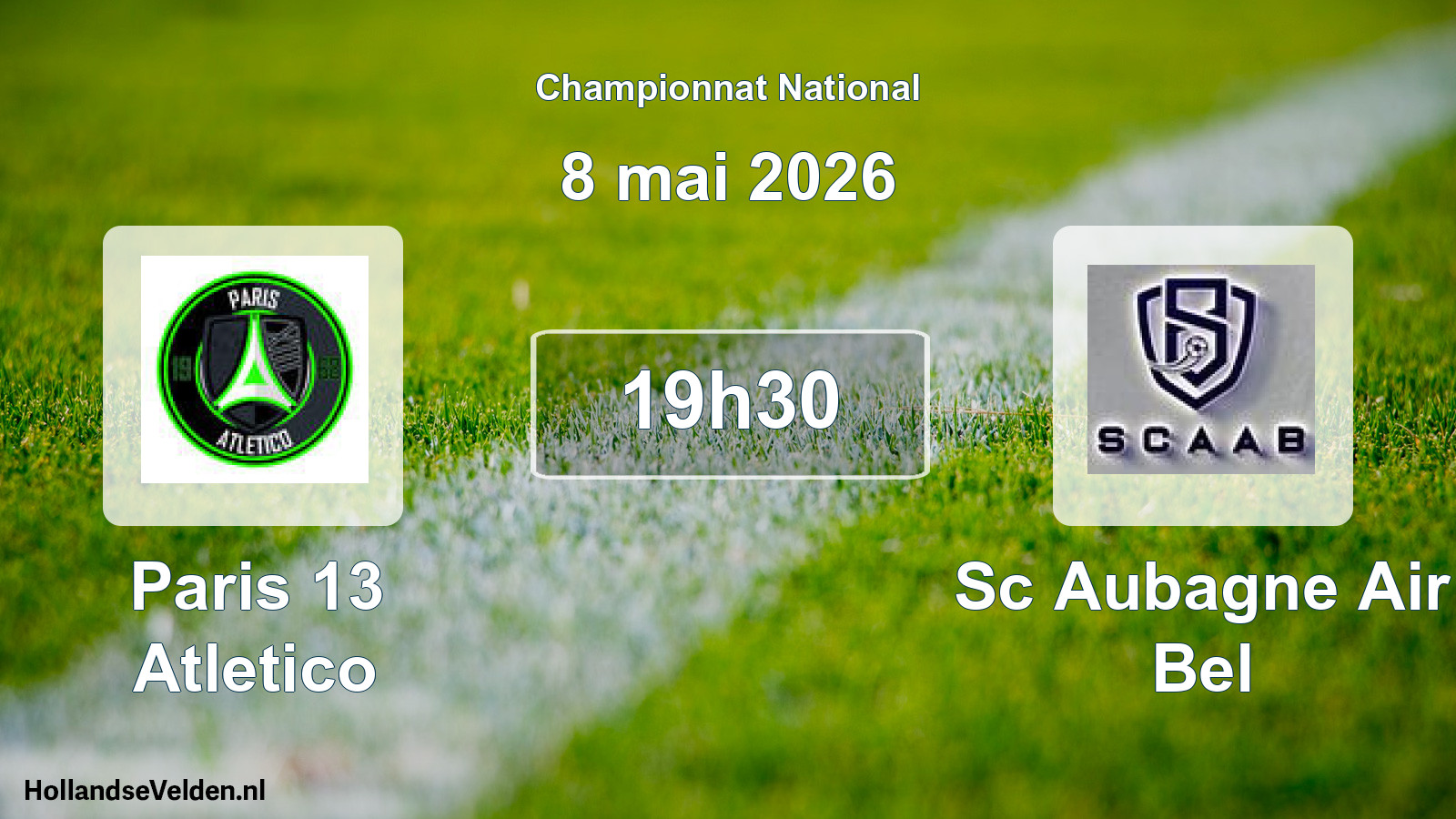 Geplande wedstrijd: Paris 13 Atletico - Sc Aubagne Air Bel (8 mai 2026)