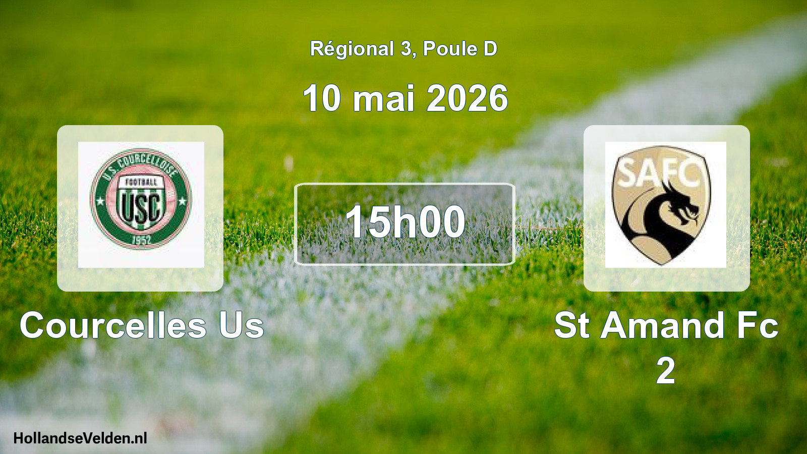Scheduled Match: Courcelles Us - St Amand Fc 2 (10 May 2026)