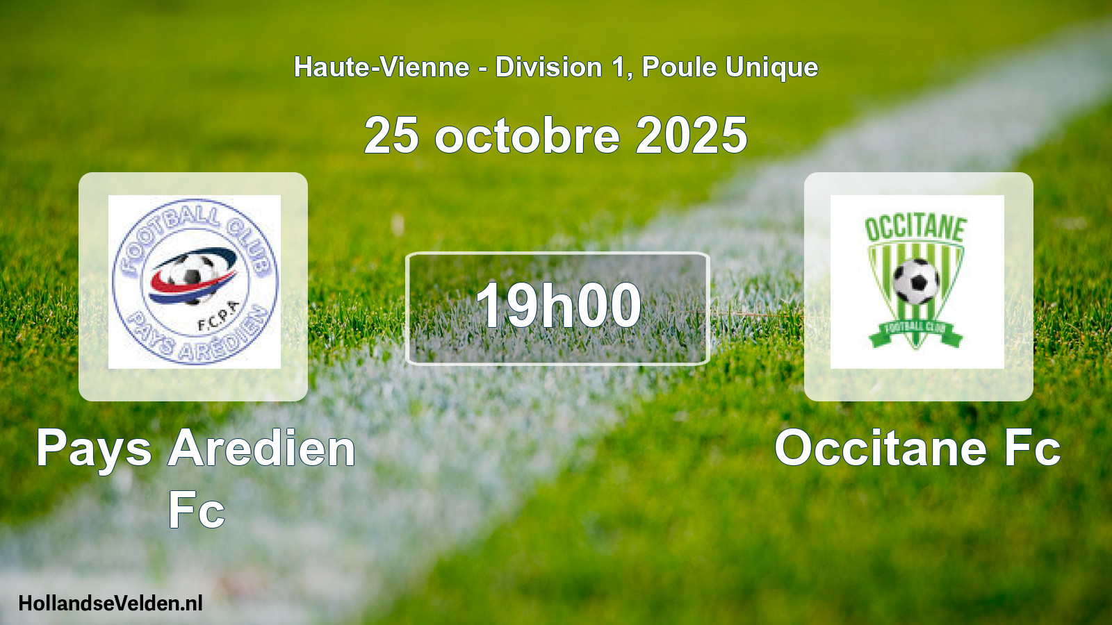 Scheduled Match: Pays Aredien Fc - Occitane Fc (25 October 2025)
