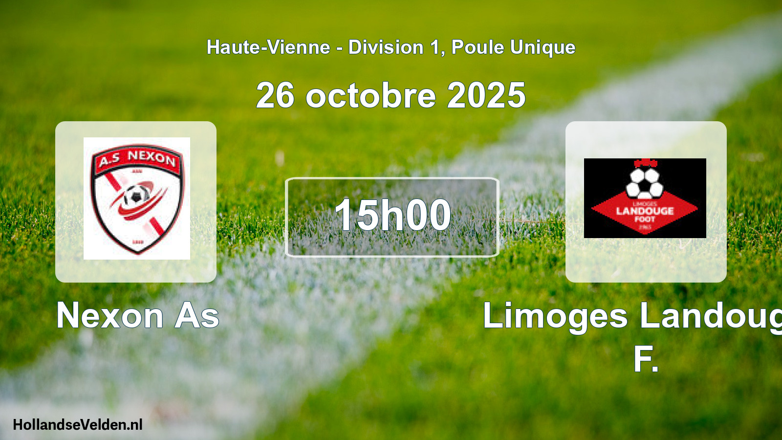 Geplande wedstrijd: Nexon As - Limoges Landouge F. (26 octobre 2025)