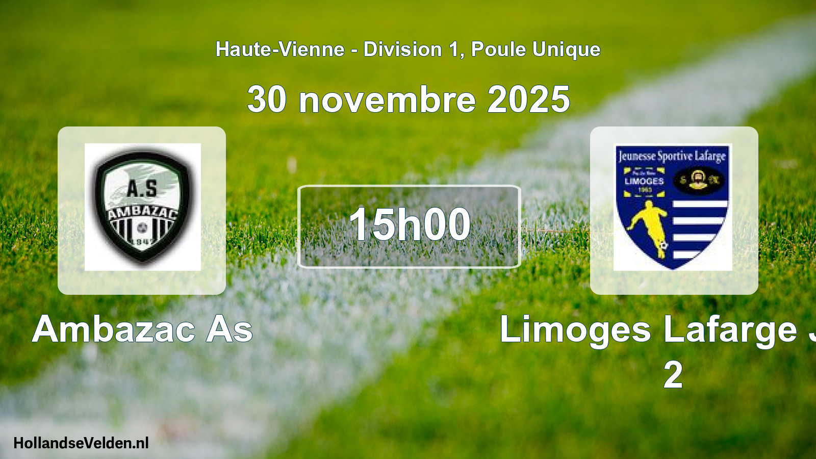 Scheduled Match: Ambazac As - Limoges Lafarge Js 2 (30 November 2025)