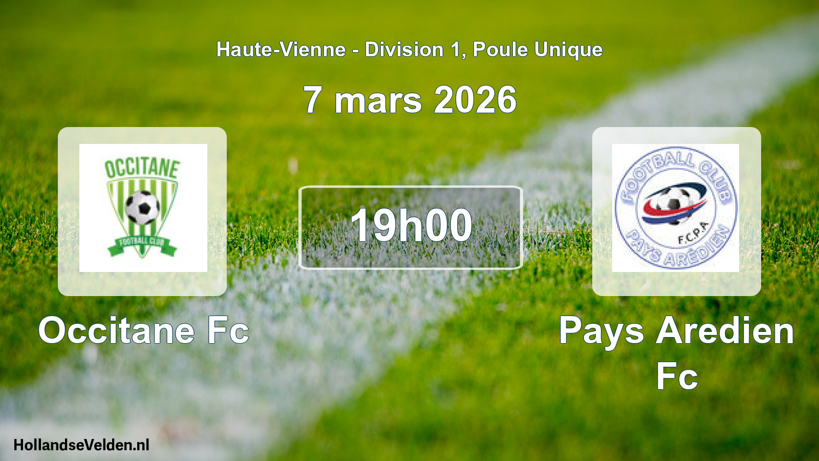 Geplande wedstrijd: Occitane Fc - Pays Aredien Fc (7 mars 2026)