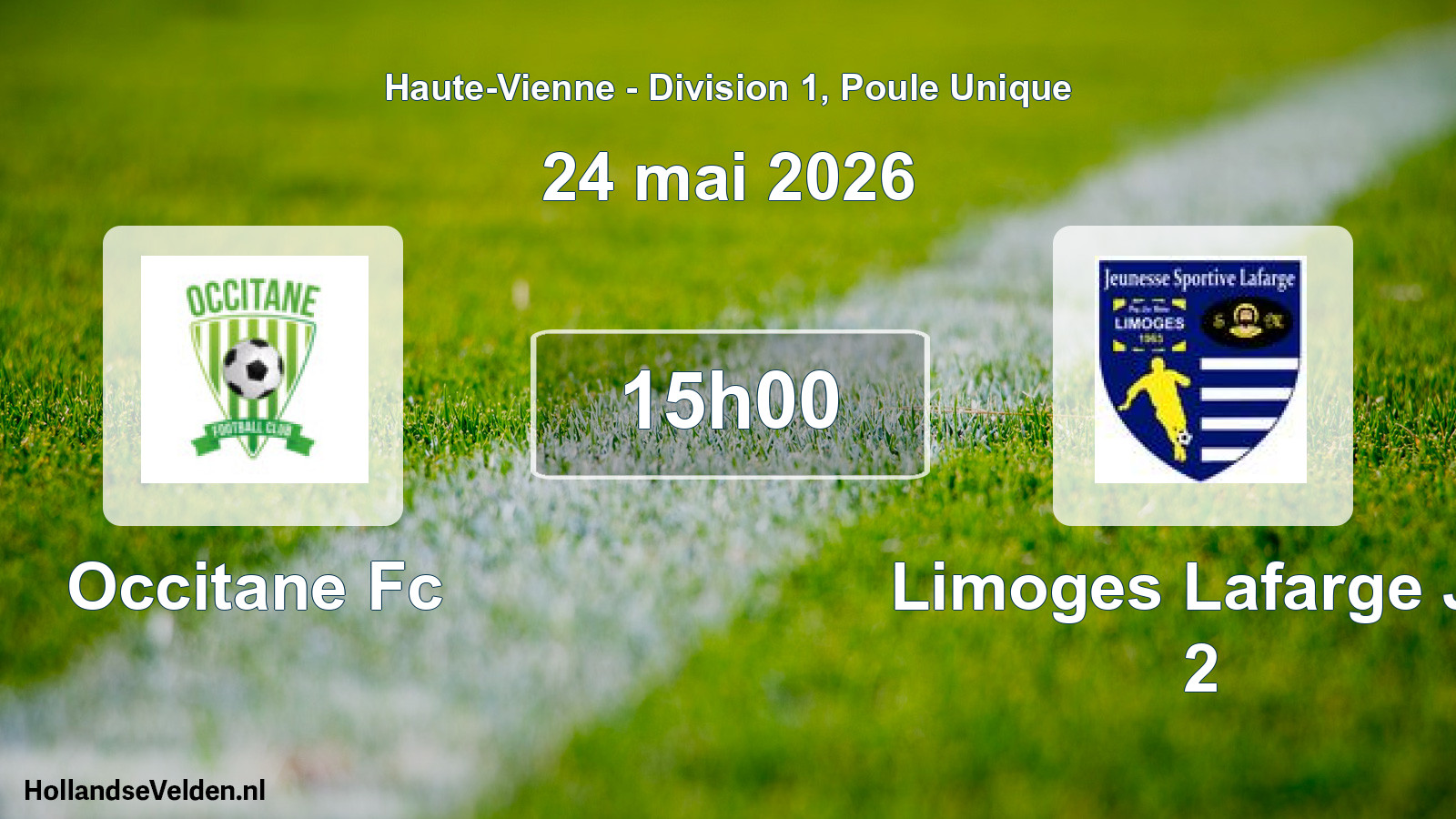 Geplande wedstrijd: Occitane Fc - Limoges Lafarge Js 2 (24 mai 2026)