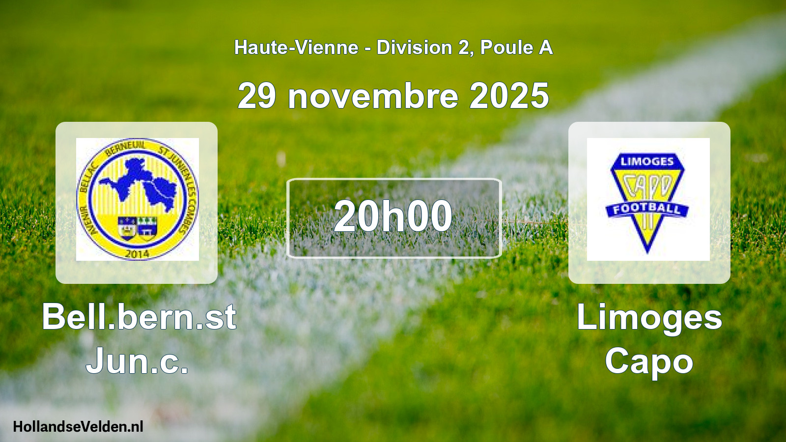 Scheduled Match: Bell.bern.st Jun.c. - Limoges Capo (29 November 2025)