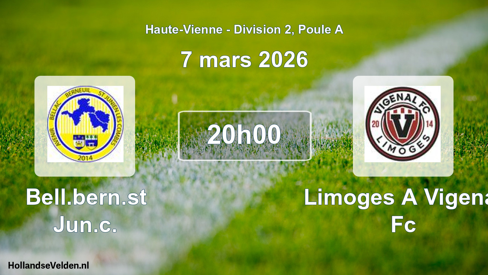 Scheduled Match: Bell.bern.st Jun.c. - Limoges A Vigenal Fc (7 March 2026)