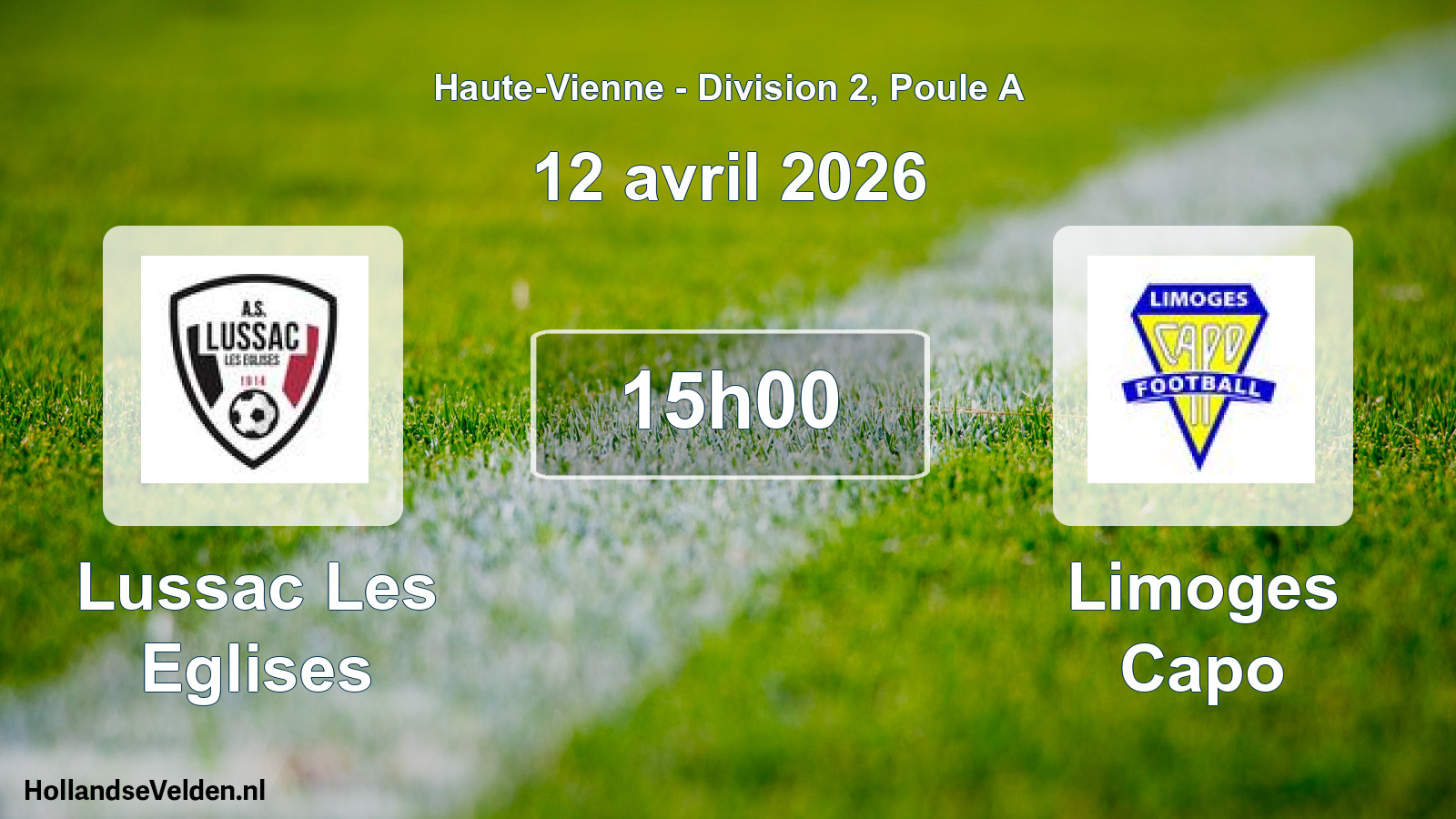 Geplande wedstrijd: Lussac Les Eglises - Limoges Capo (12 avril 2026)