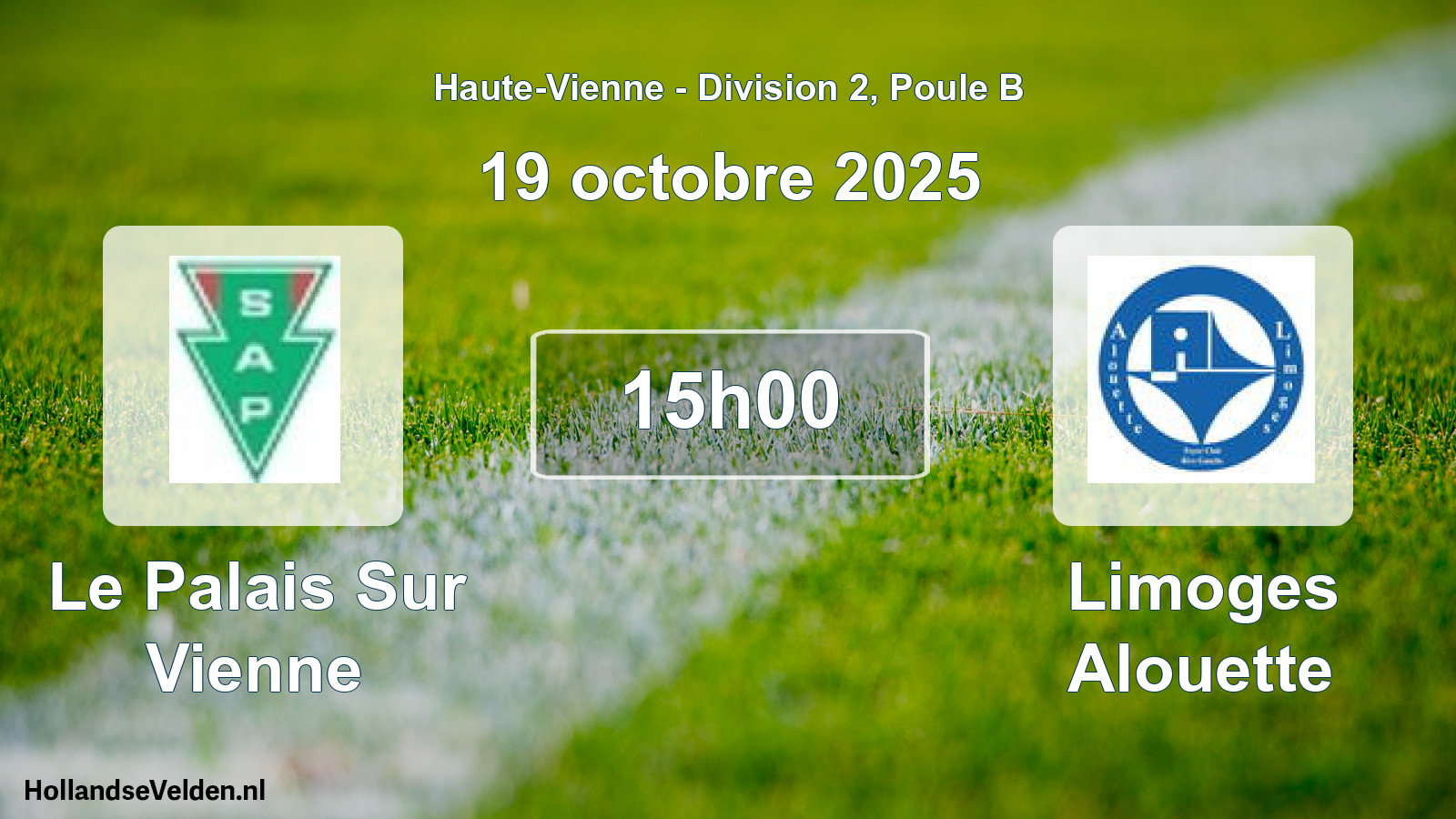 Geplande wedstrijd: Le Palais Sur Vienne - Limoges Alouette (19 octobre 2025)