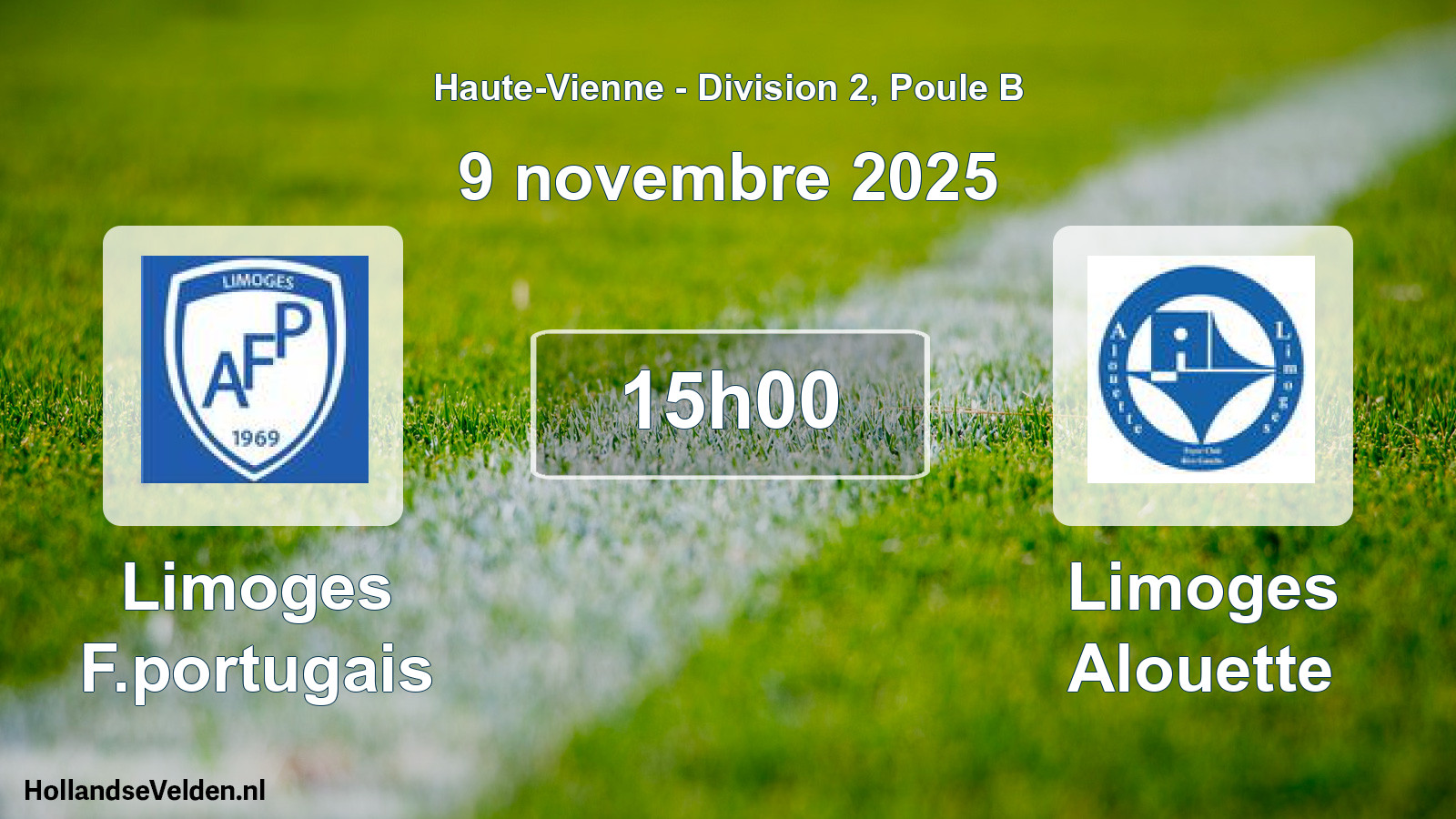 Geplande wedstrijd: Limoges F.portugais - Limoges Alouette (9 novembre 2025)
