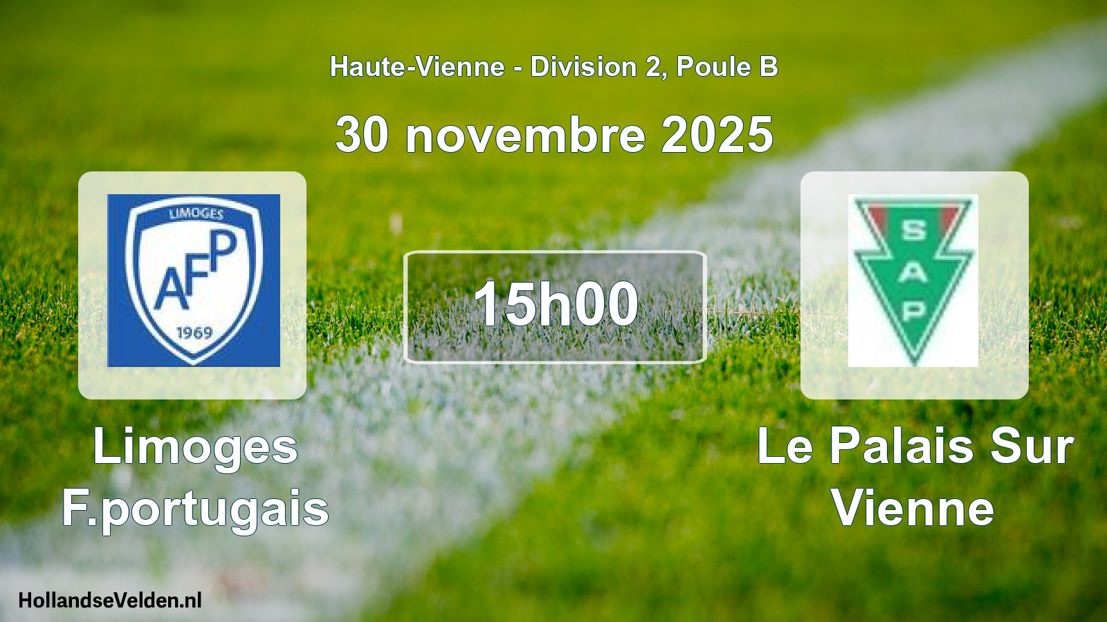 Geplande wedstrijd: Limoges F.portugais - Le Palais Sur Vienne (30 novembre 2025)