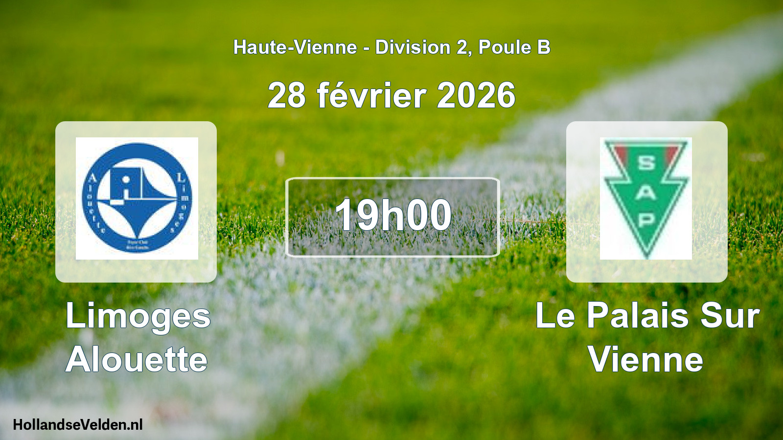 Geplande wedstrijd: Limoges Alouette - Le Palais Sur Vienne (28 février 2026)