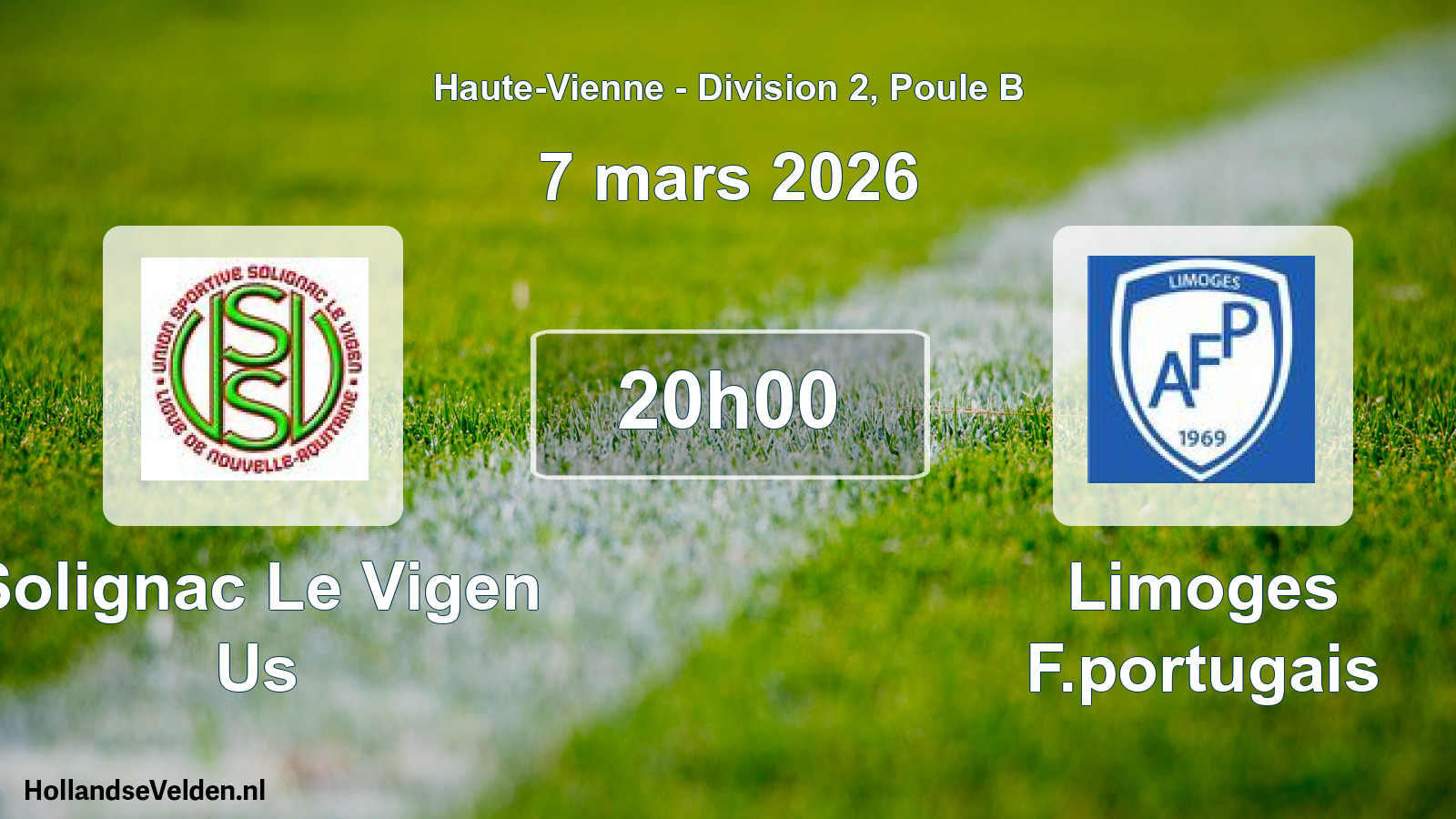 Geplande wedstrijd: Solignac Le Vigen Us - Limoges F.portugais (7 mars 2026)