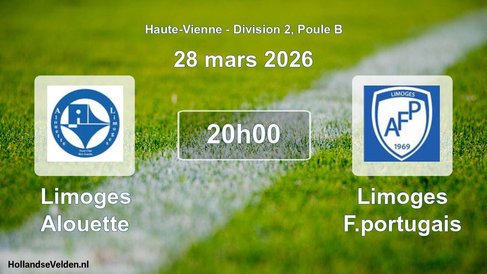 Geplande wedstrijd: Limoges Alouette - Limoges F.portugais (28 mars 2026)