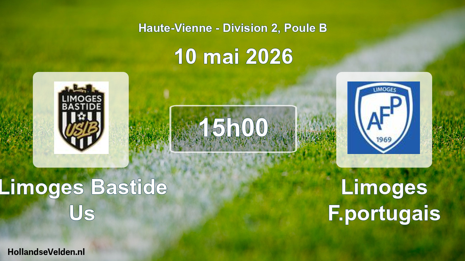 Geplande wedstrijd: Limoges Bastide Us - Limoges F.portugais (10 mai 2026)